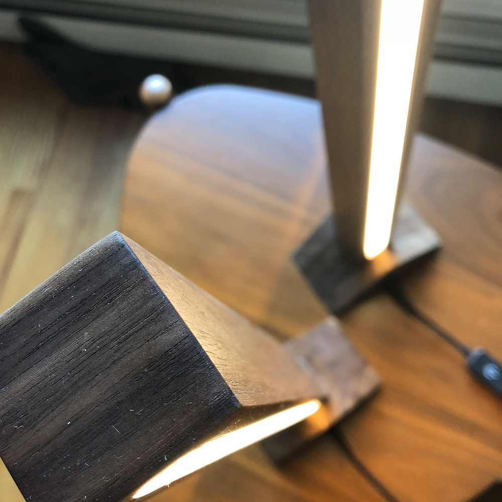 Lit Sidekick LED Table Lamp Top-Down