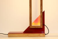 GEO SQ Floor Lamp Red Base _1